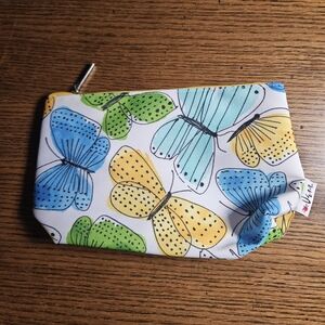 Vibrant Kids Butterfly Pouch - Blue, Green, Yellow